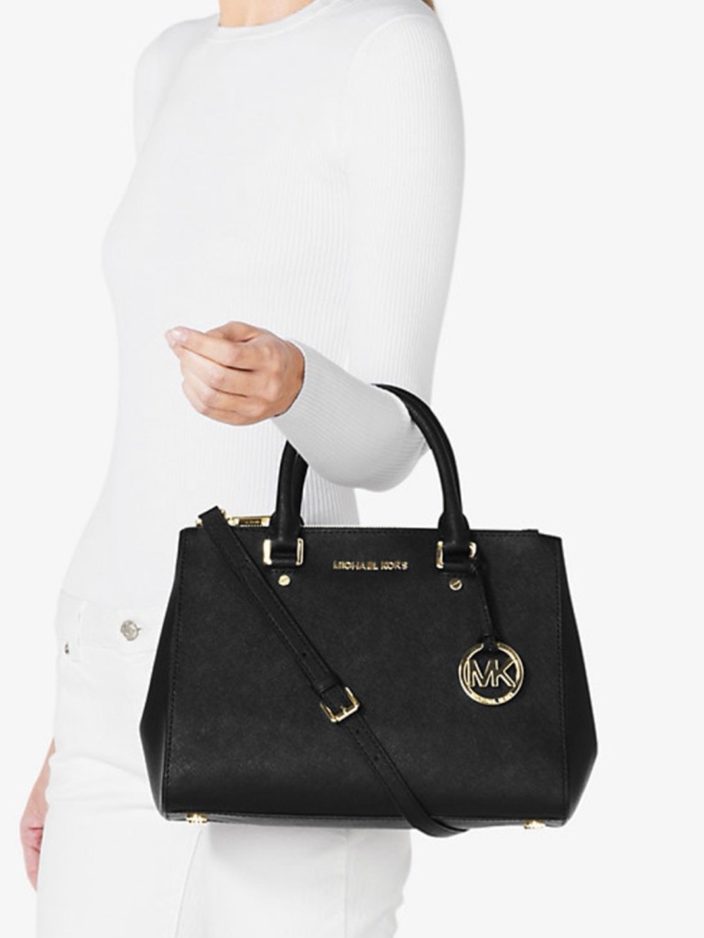 Michael Kors Sutton Medium Saffiano Leather Satchel